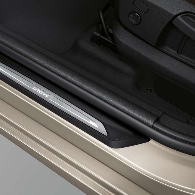 Door sill finishers BMW 2 Series Active Tourer Model Luxury Line Door sill finishers BMW 2 Series Active Tourer Model Luxury Line 225i xDrive F45 2018 Jucaro Beige metallic