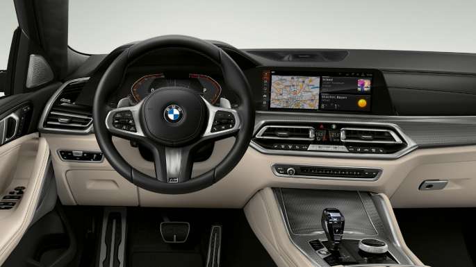 BMW X6 with M Sport package, cockpit. BMW X6 Interior with M Sport package with focus on the cockpit.