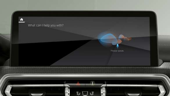 BMW Intelligent Personal Assistant BMW iX3 G08  BMW Intelligent Personal Assistant BMW iX3 G08 2021 Control Display interior