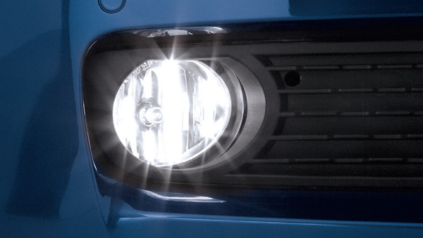 Blue halogen shop lights