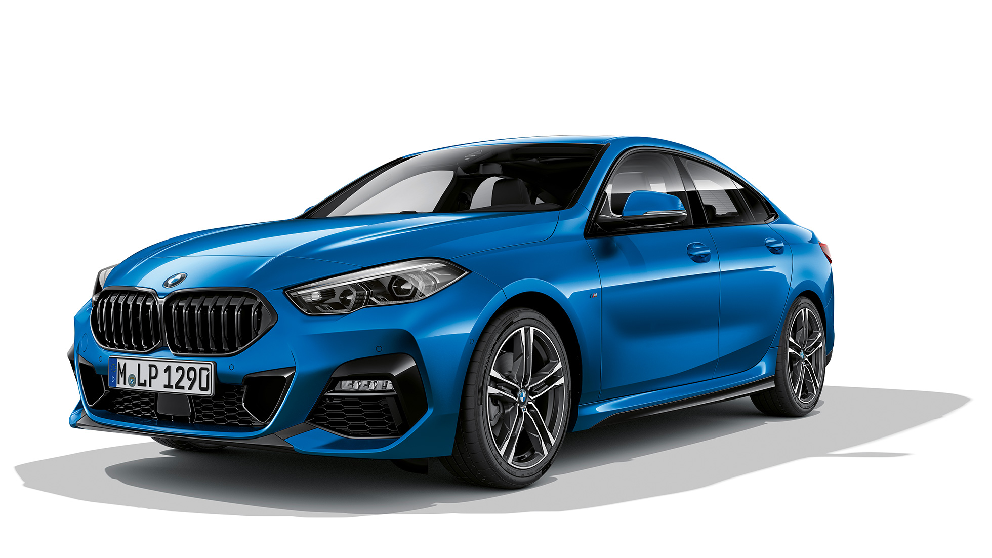 M light alloy wheels BMW 2 Series Gran Coupé Model M Sport M light alloy wheels BMW 2 Series Gran Coupé M Sport Misano Blue metallic F44 three-quarter front view