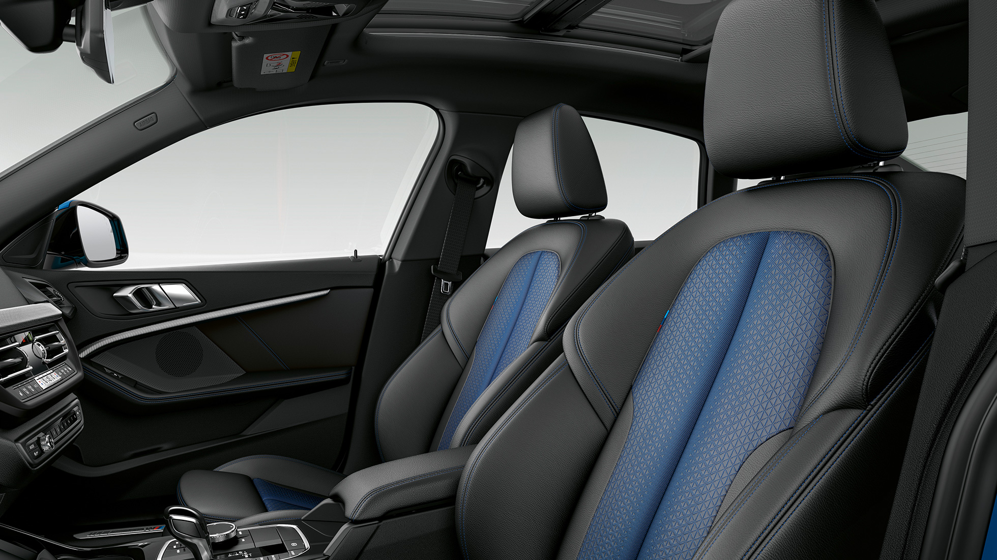 Sports seats in 'Trigon' Sensatec Black BMW 2 Series Gran Coupé Model M Sport Sports seats in 'Trigon' Sensatec Black BMW 2 Series Gran Coupé Model M Sport F44 interior
