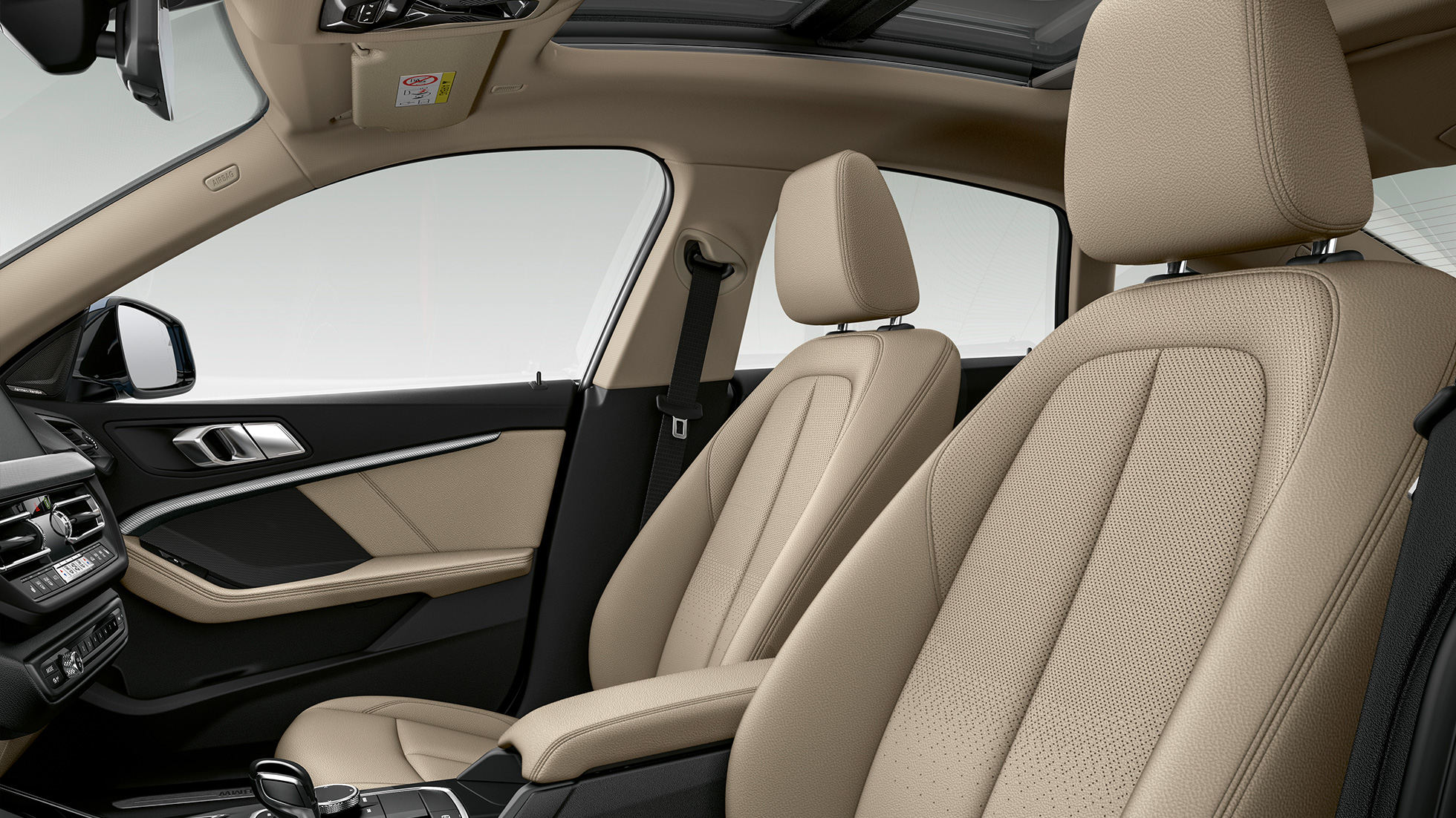Seats in leather with perforations Black BMW 2 Series Gran Coupé Model Luxury Line Seats in leather with perforations Black BMW 2 Series Gran Coupé Model Luxury Line F44 interior