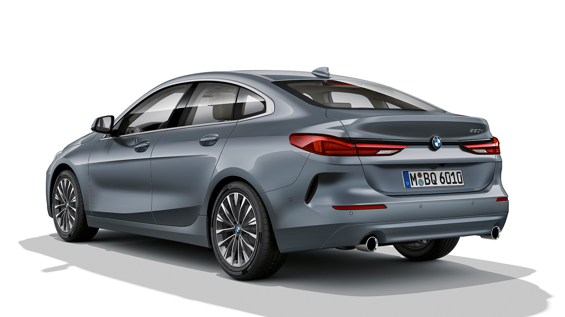 17″ light alloy wheels BMW 2 Series Gran Coupé Model Luxury Line 17″ light alloy wheels BMW 2 Series Gran Coupé Model Luxury Line Storm Bay metallic F44 three-quarter side view