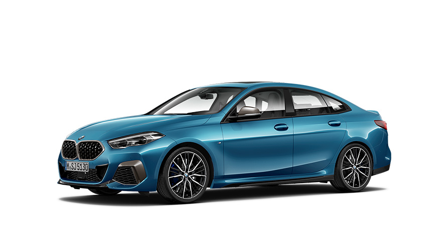 BMW 2 Series BMW 2 Series Gran Coupé F44 three-quarter side view BMW 2 Series BMW 2 Series Gran Coupé F44 three-quarter side view