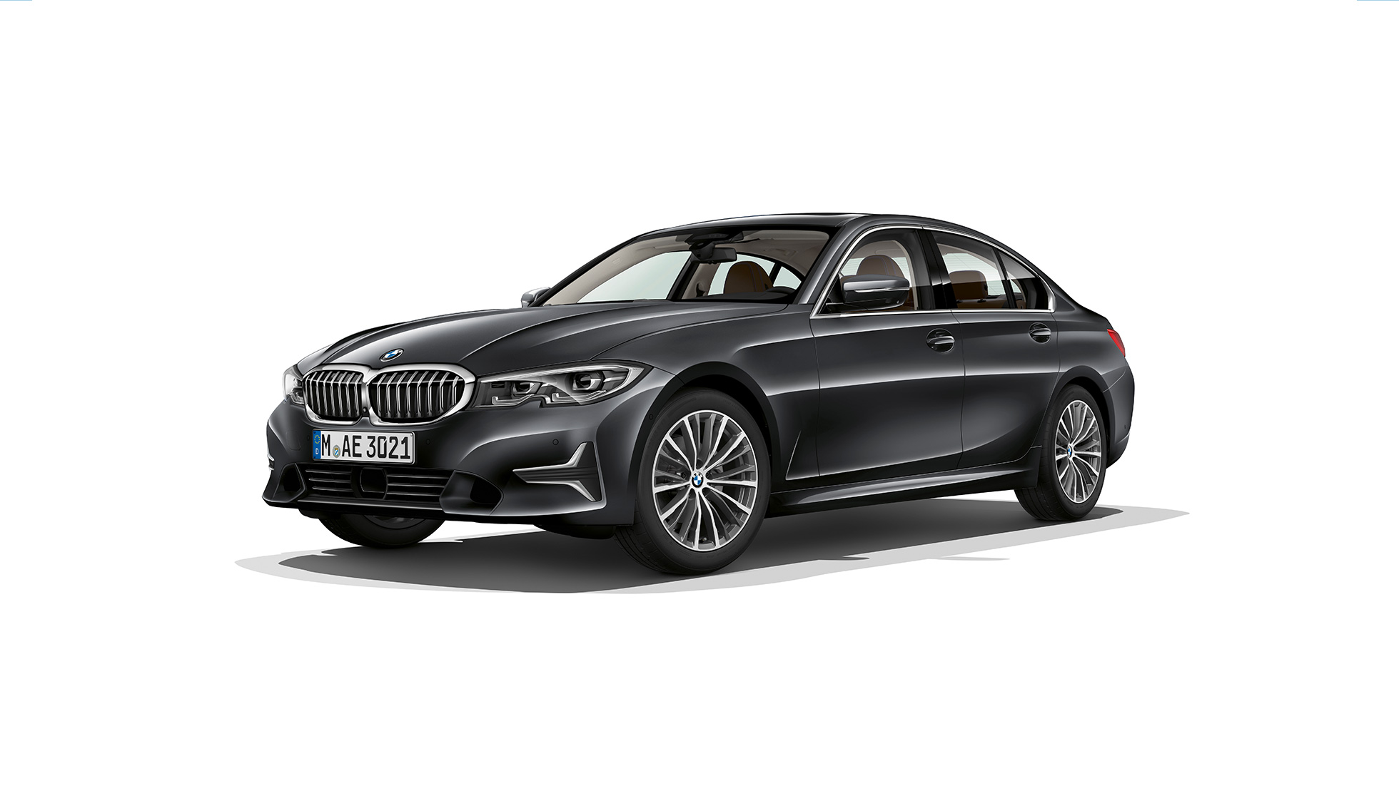 BMW 3 Series Sedan, Model Luxury Line. Side still shot of BMW 3 Series Sedan as Model Luxury Line.