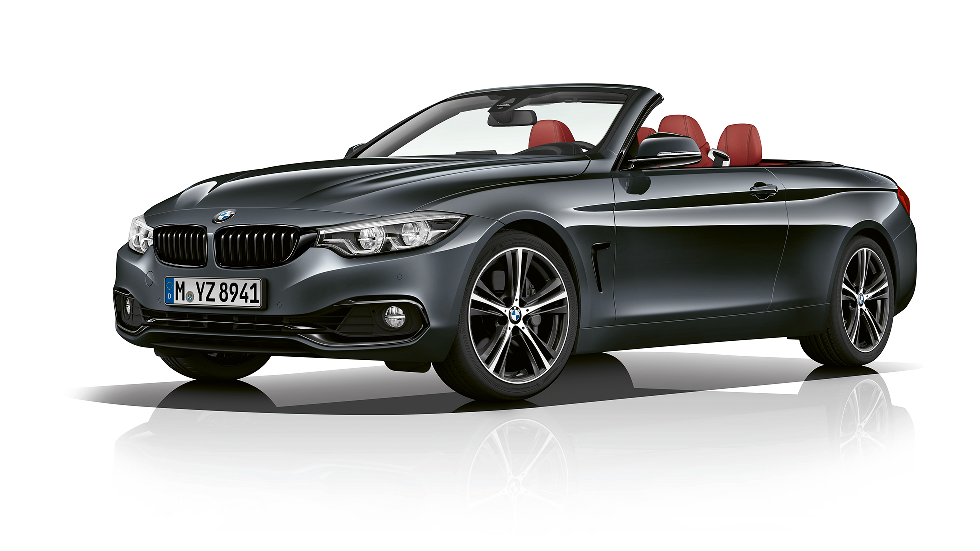 BMW 4 Series Convertible, Model Sport Line three-quarter front shot BMW 4 Series Convertible, Model Sport Line three-quarter front shot