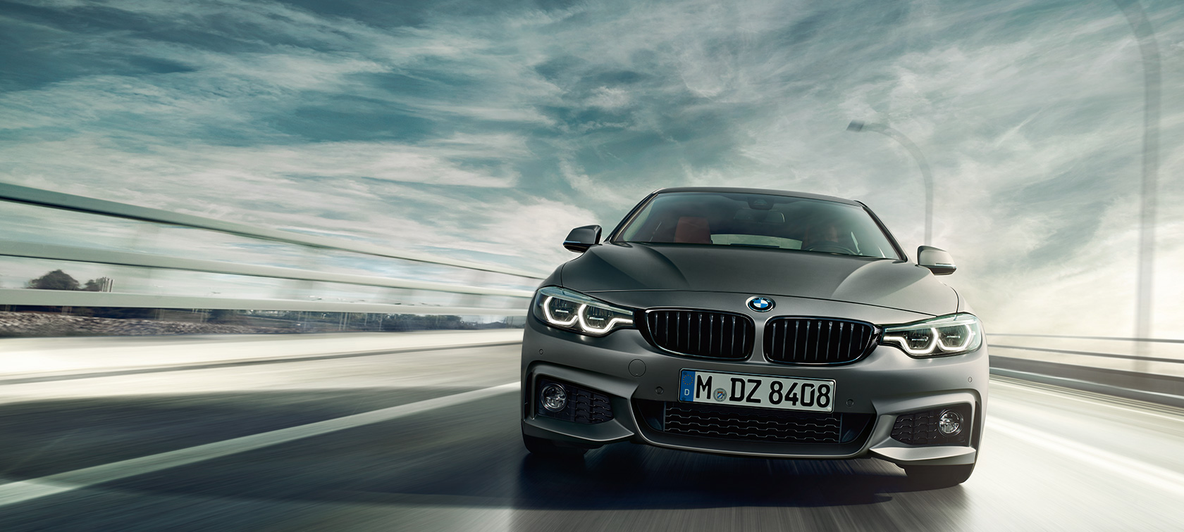 BMW 4 Series Gran Coupé driving shot BMW 4 Series Gran Coupé driving shot