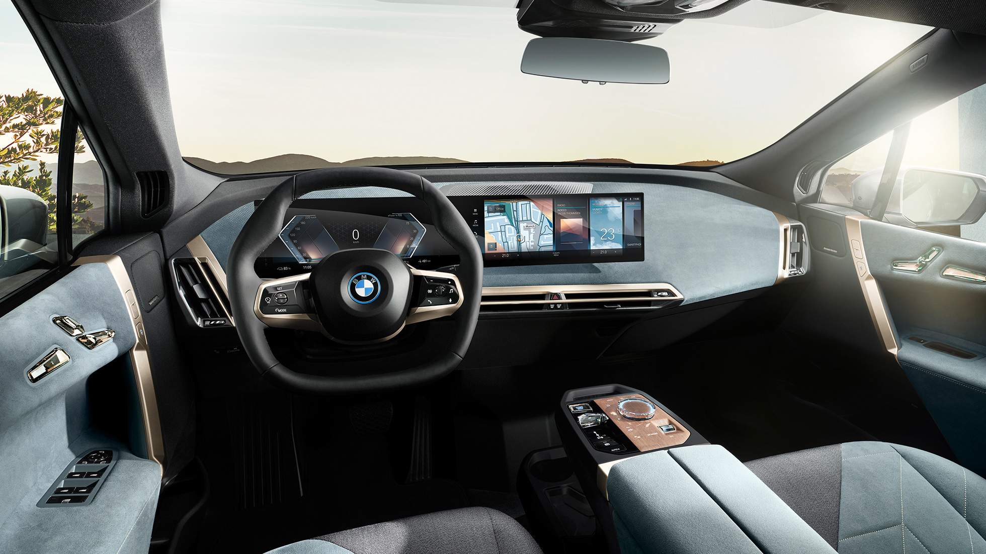 BMW iX cockpit interior BMW iX i20 cockpit interior