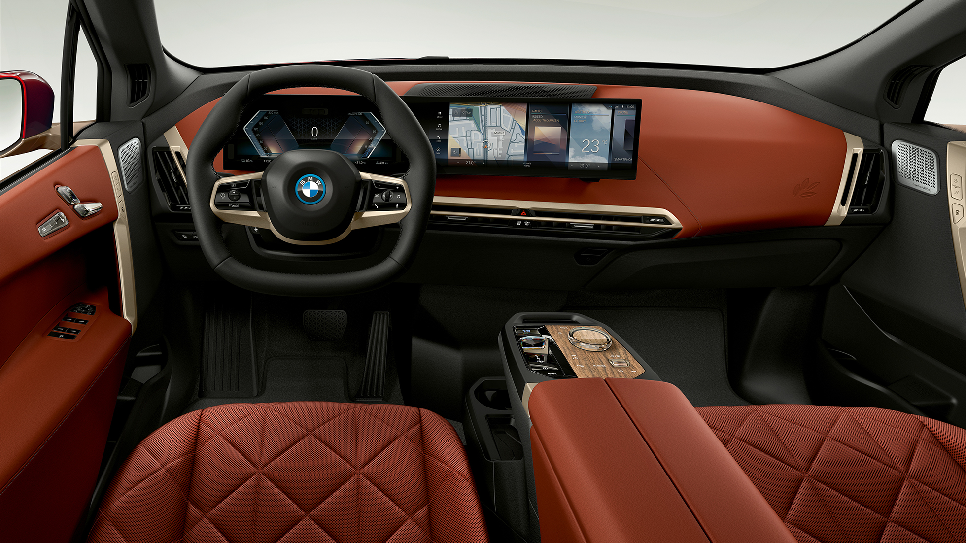 BMW iX cockpit BMW iX i20 cockpit interior design Suite Castanea