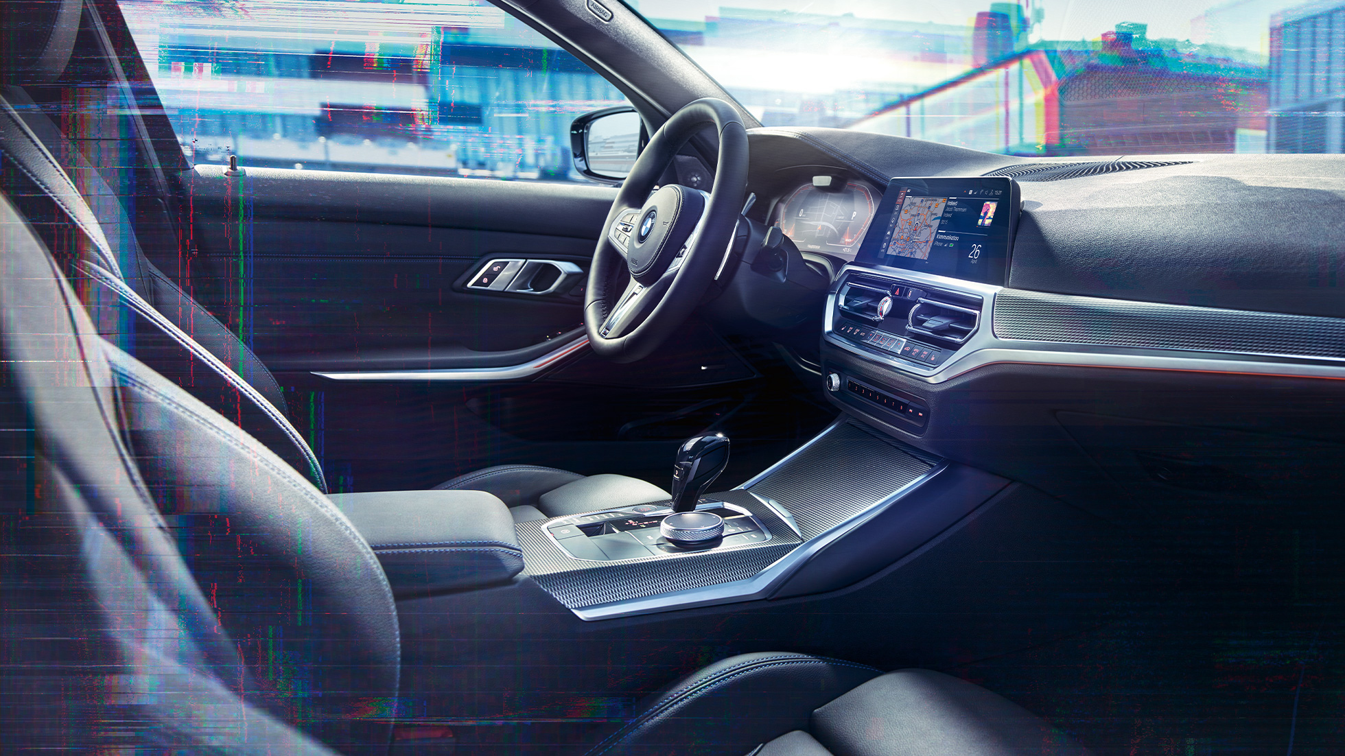Interior BMW M340i xDrive Sedan BMW M340i xDrive Sedan G20 Sapphire Black metallic interior