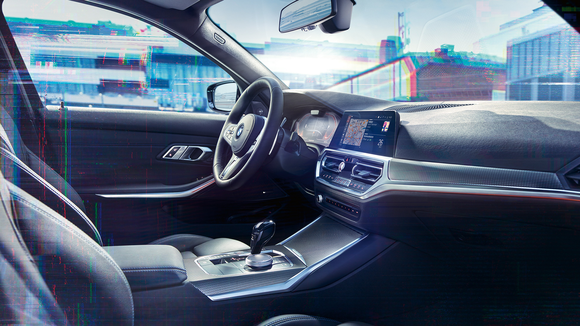 Interior BMW M340i xDrive Sedan BMW M340i xDrive Sedan G20 Sapphire Black metallic interior