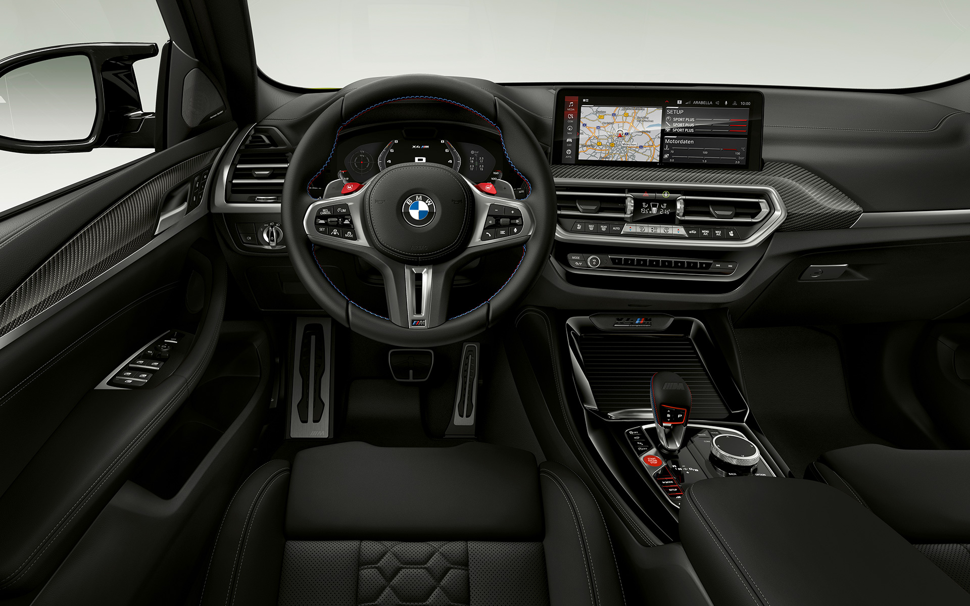 BMW X4 M Competition F98 LCI Facelift 2021 cockpit interior