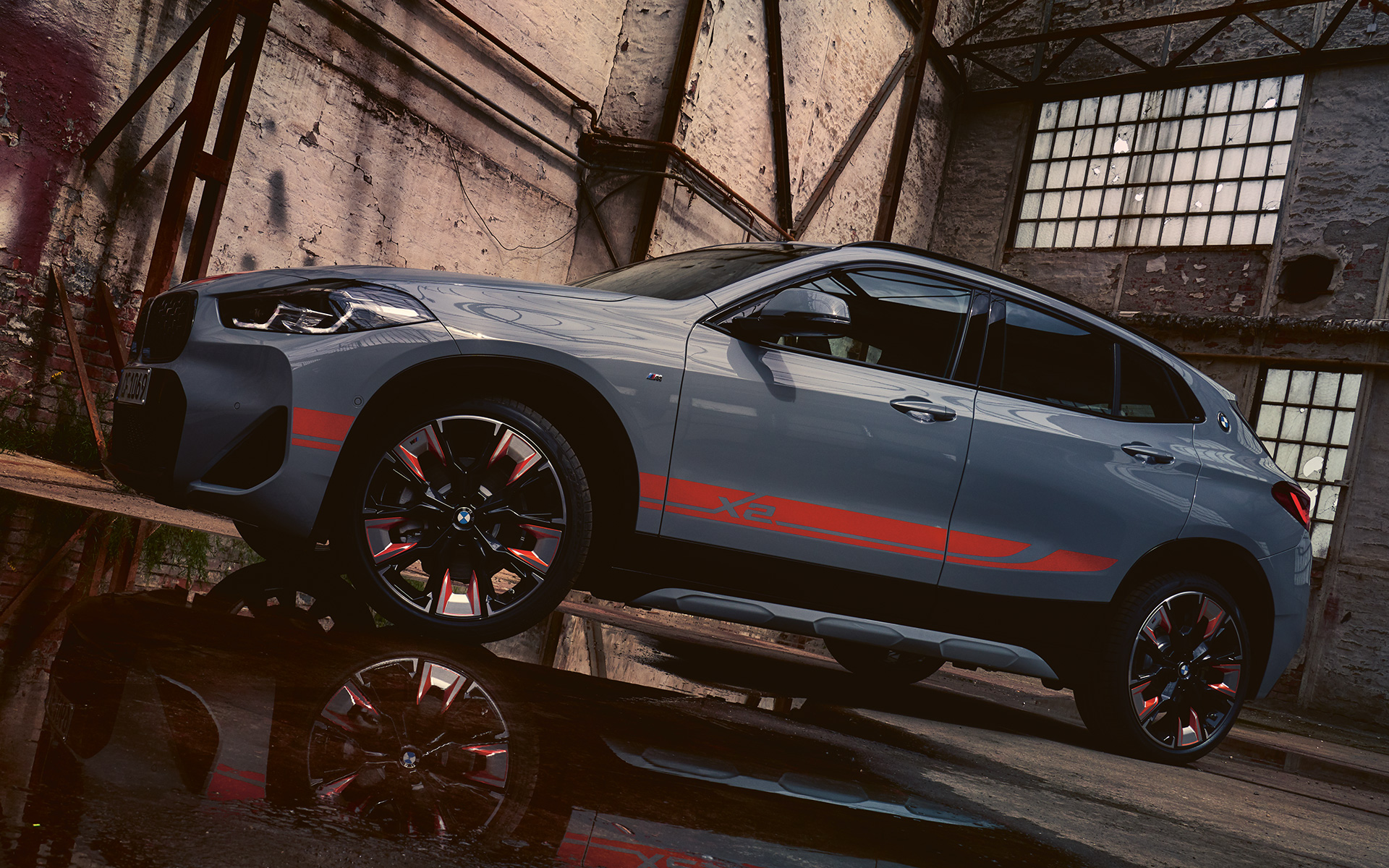 BMW X2 F39 2020 Brooklyn Grey side view