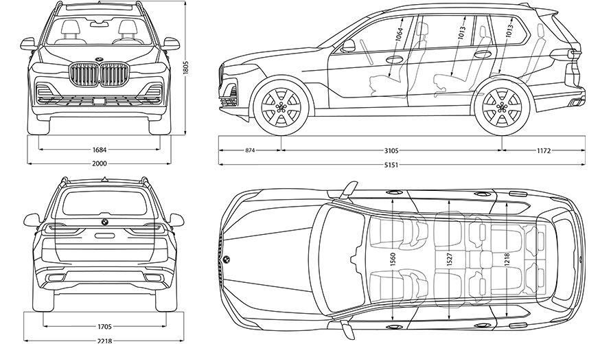 BMW X7 (G07) Models, Technical Data & Prices