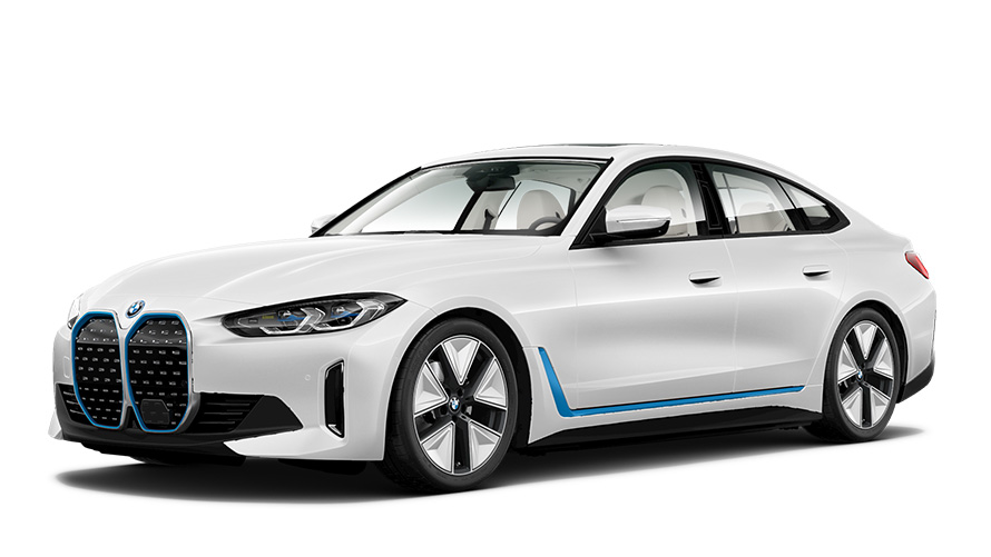 BMW i4 studio shot BMW i4 studio shot G26 three-quarter front view