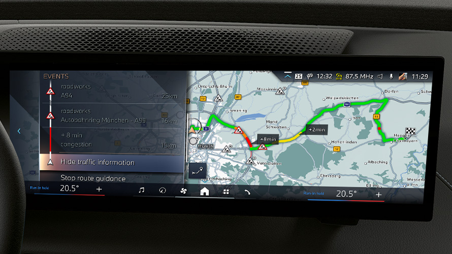 Central Information display interactive display of navigation