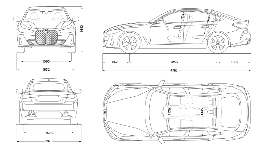 Bmw 4 Gran Coupe Or Polestar 2?  The Size Factor You Need To Know - dcv60t8