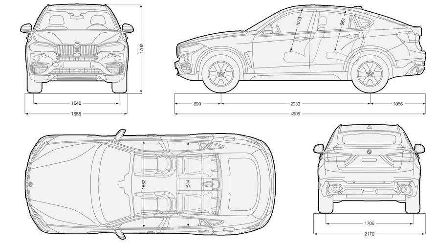 Bmw x5 чертеж