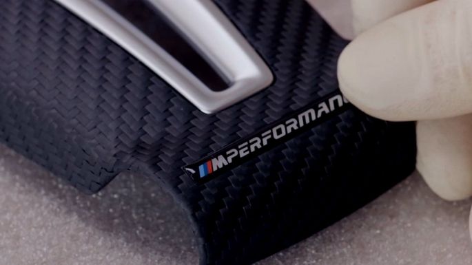 M Performance steering wheel carbon fibre video BMW M Performance Parts M Performance steering wheel carbon fibre video
